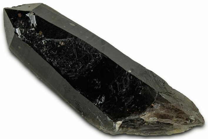 Lustrous Smoky Quartz Crystal with Fibrous Inclusions - Malawi #330880